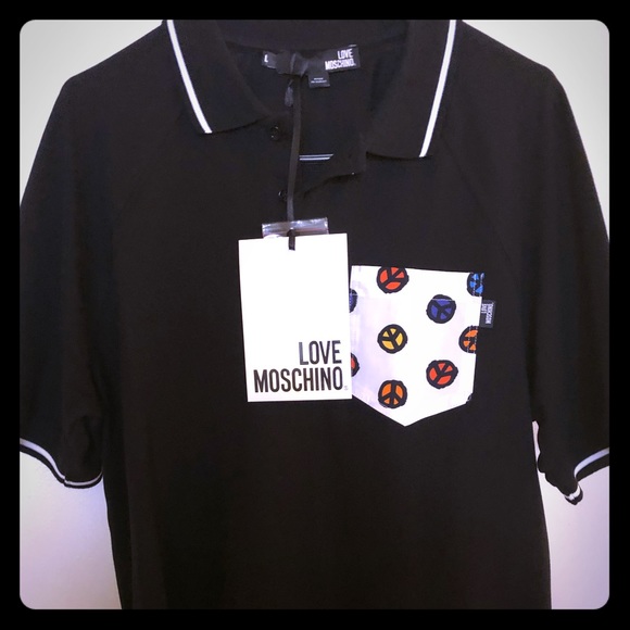 Moschino Polo Mens Size Large New w/ Tags